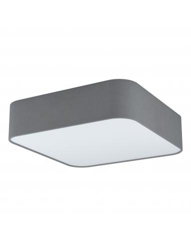 EGLO 99092 - PASTERI SQUARE Ceiling lamp in Steel and Textile, acrylic
