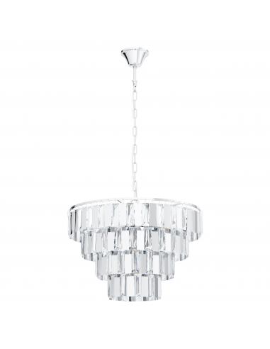 EGLO 99094 - ERSEKA Lámpara colgante en Acero y Cristal