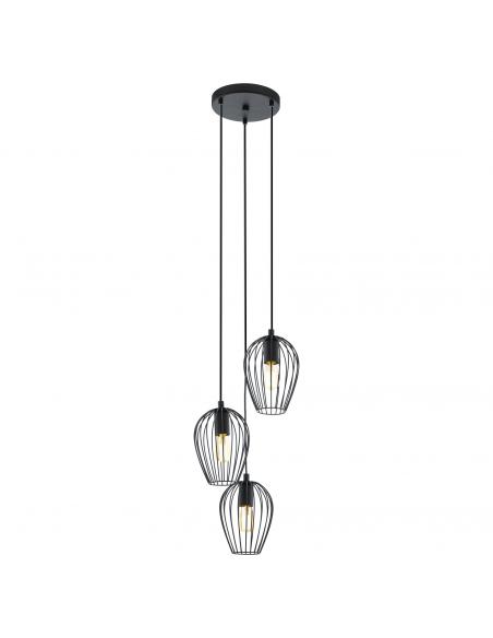 EGLO 49479 - NEWTOWN Living Room Lamp in Black Steel