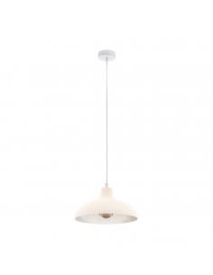 EGLO 49485 - BARROWBY Lámpara de Salón en Acero terracota, beige