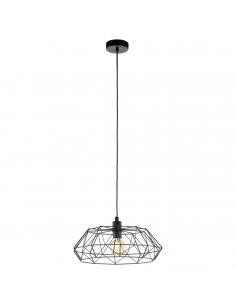 EGLO 49487 - CARLTON 2 Living Room Lamp in Black Steel