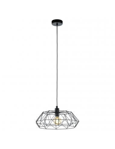 EGLO 49487 - CARLTON 2 Living Room Lamp in Black Steel