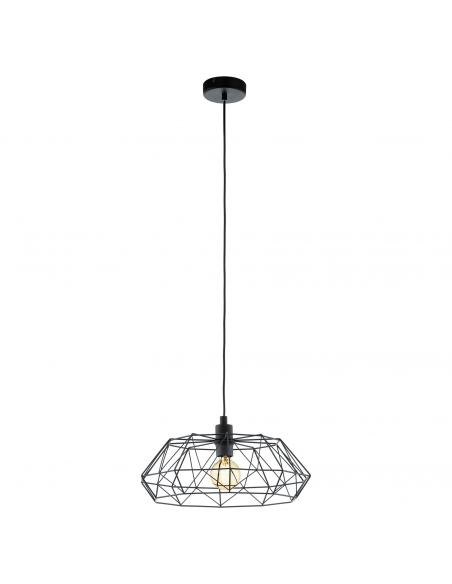 EGLO 49487 - CARLTON 2 Living Room Lamp in Black Steel
