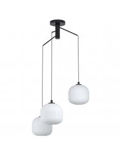 EGLO 99368 - MANTUNALLE Steel and Glass Pendant Lamp