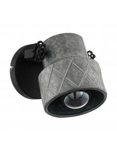 EGLO 39868 - HILCOTT Wall Lamp in Steel and Steel