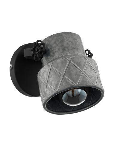 EGLO 39868 - HILCOTT Wall Lamp in Steel and Steel