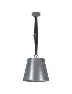 EGLO 43405 - CHERTSEY Hanging lamp in Steel, leather and Steel