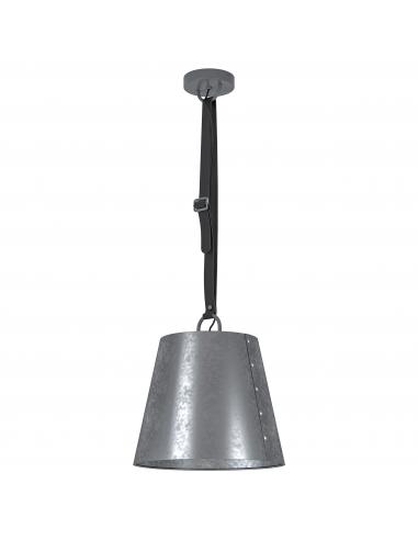 EGLO 43405 - CHERTSEY Hanging lamp in Steel, leather and Steel