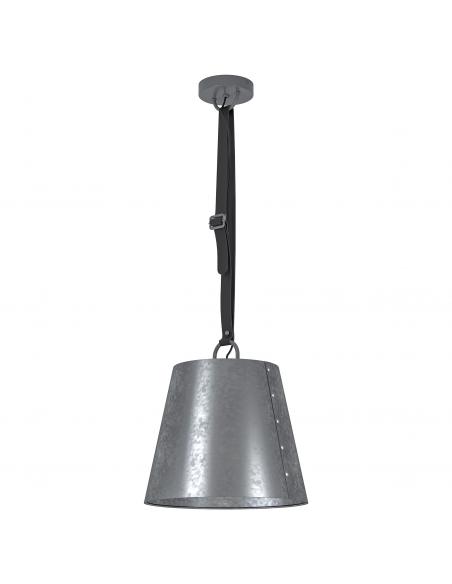 EGLO 43405 - CHERTSEY Hanging lamp in Steel, leather and Steel