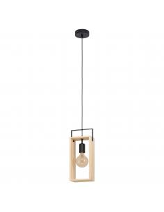 EGLO 43413 - FAMBOROUGH Hanging lamp in Steel, wood