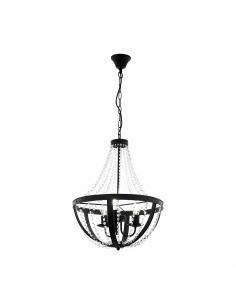 EGLO 49539 - BARNABY 1 Living Room Lamp in Black Steel and Glass