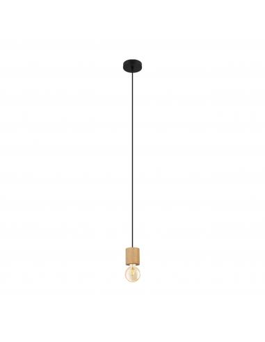 EGLO 99078 - TURIALDO Hanging lamp in Wood, steel