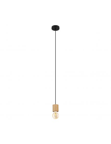 EGLO 99078 - TURIALDO Hanging lamp in Wood, steel