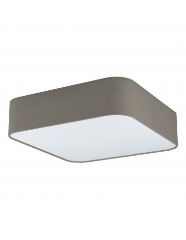 EGLO 99091 - PASTERI SQUARE Ceiling lamp in Steel and Textile, acrylic
