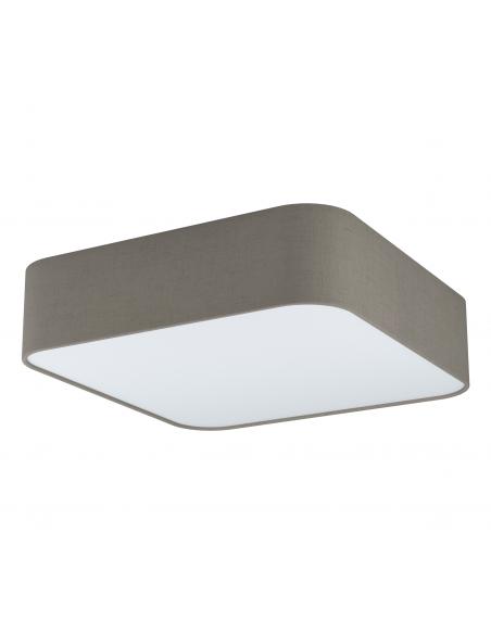 EGLO 99091 - PASTERI SQUARE Ceiling lamp in Steel and Textile, acrylic