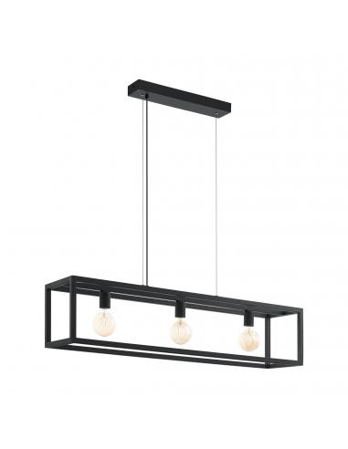 EGLO 49564 - ELSWICK Living Room Lamp in Black Steel