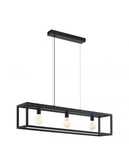 EGLO 49564 - ELSWICK Living Room Lamp in Black Steel