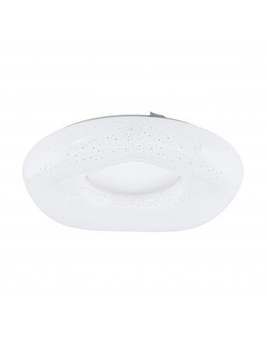 EGLO 99341 - ZAMUDILO Lámpara de techo en Acero y Acrílico con efecto de cristal