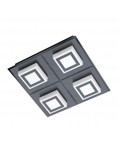 EGLO 99364 - MASIANO 1 Lámpara de pared / techo en Aluminio, acero y Acrílico