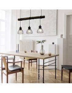 EGLO 43352 - HORNINGTOPS Hanging lamp in Steel, wood 2