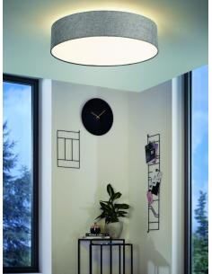 EGLO 98668 - ROMAO-C Ceiling lamp in Steel and Linen Textile, acrylic 2