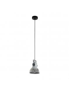 EGLO 49619 - BARNSTAPLE Living Room Lamp in Black Steel and Steel