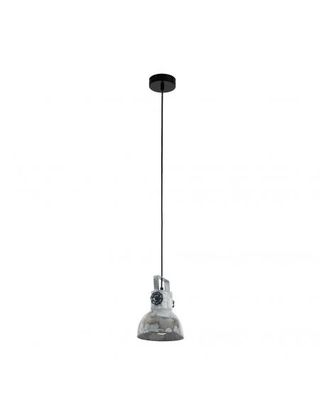 EGLO 49619 - BARNSTAPLE Lámpara de Salón en Acero negro y Acero