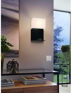 EGLO 99069 - GALDAKAO Lámpara de pared en Acero y Textil 2