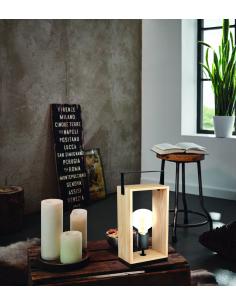 EGLO 43415 - FAMBOROUGH Table lamp in Steel, wood 2
