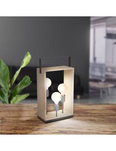 EGLO 43416 - FAMBOROUGH Lámpara de mesa en Acero, madera 2