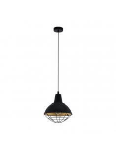 EGLO 49672 - CANNINGTON Lámpara de Salón en Acero negro, oro
