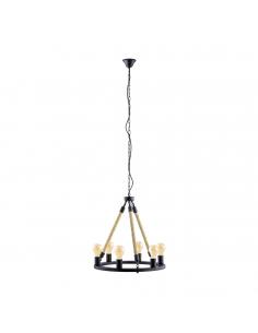 EGLO 49694 - FINDLAY Living Room Lamp in Black Steel