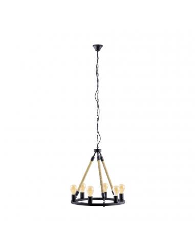 EGLO 49694 - FINDLAY Living Room Lamp in Black Steel