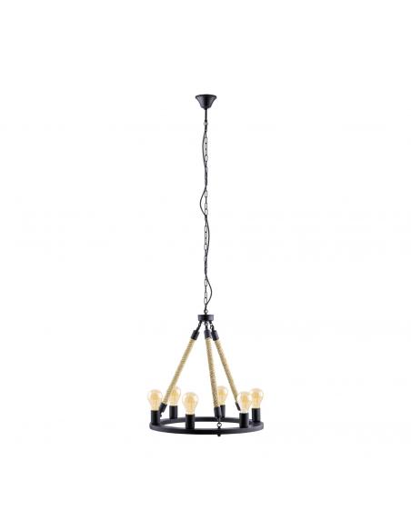 EGLO 49694 - FINDLAY Living Room Lamp in Black Steel