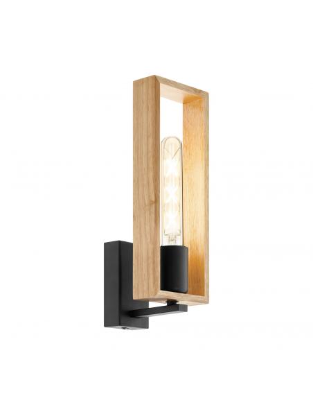 EGLO 44055 - LITTLETON Living Room Lamp in Black Steel and Wood