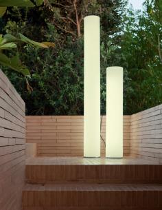 Lámpara de mesa para exterior sin cables tipo vela Siroco New Garden
