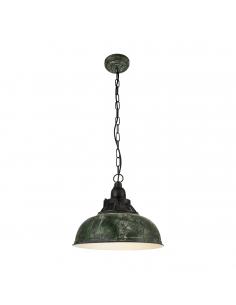 EGLO 49735 - GRANTHAM 1 Living Room Lamp in Steel, antique green plastic, black