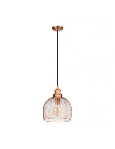 EGLO 49738 - STRAITON Copper pendant lamp in copper steel