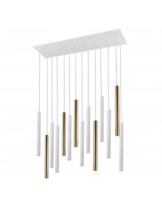 Gold/White Lamp 14 lights -...