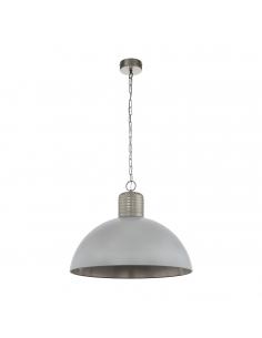 EGLO 49757 - COLDRIDGE Living Room Lamp in Aluminum, pearl gray steel, winter gray
