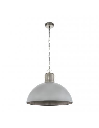 EGLO 49757 - COLDRIDGE Living Room Lamp in Aluminum, pearl gray steel, winter gray