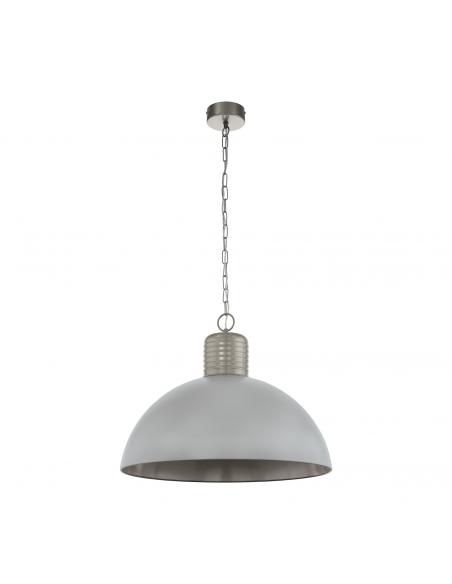 EGLO 49757 - COLDRIDGE Living Room Lamp in Aluminum, pearl gray steel, winter gray