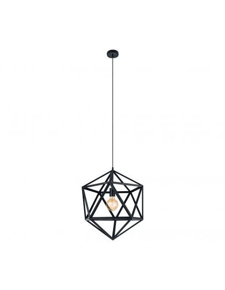 EGLO 49762 - EMBLETON Living Room Lamp in Black Steel
