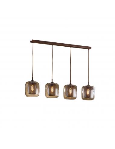 4-light Chocolate Lamp - SCHULLER Fox