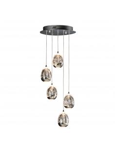 Lamp Ø30 5 Led Chrome -...