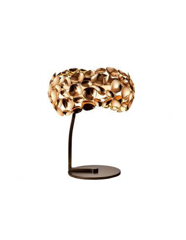 3-light Rose Gold Table Lamp -...