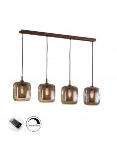 Dimmable 4-light Chocolate...