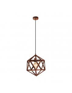 EGLO 49797 - EMBLETON Antique Copper Steel Pendant Lamp