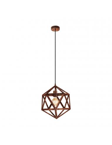 EGLO 49797 - EMBLETON Antique Copper Steel Pendant Lamp