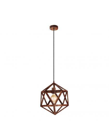 EGLO 49797 - EMBLETON Antique Copper Steel Pendant Lamp